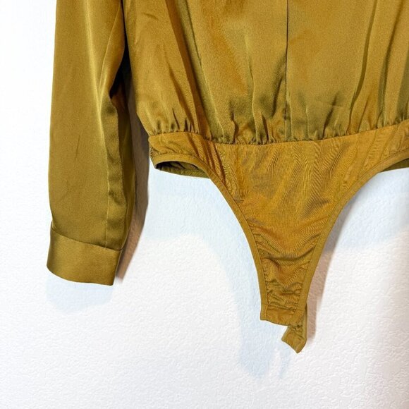 Marciano Guess Gold Blouse Top Bodysuit Small - Picture 7 of 12